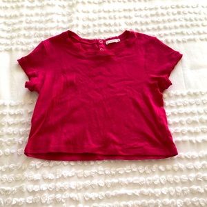 Lily Ashwell Baby Tee Red Never Worn